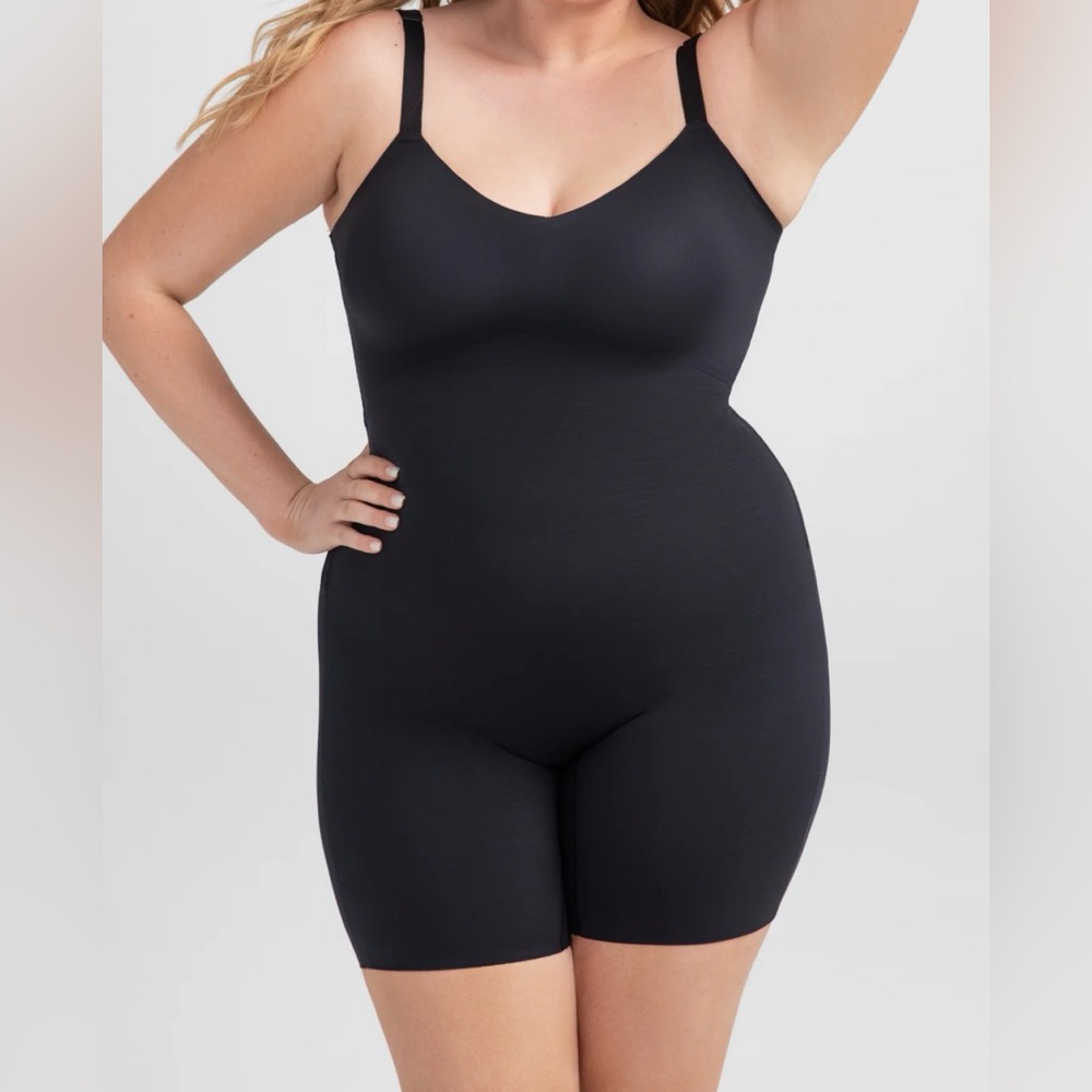 NWT Honeylove Midnight Black Shapewear Bodysuit Size 1X